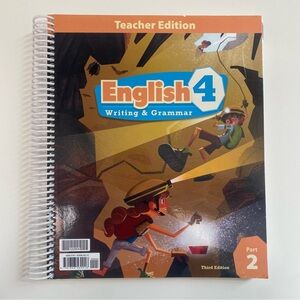 NEW BJU English 4 Writing Grammar Teacher Guide Answer Homeschool
